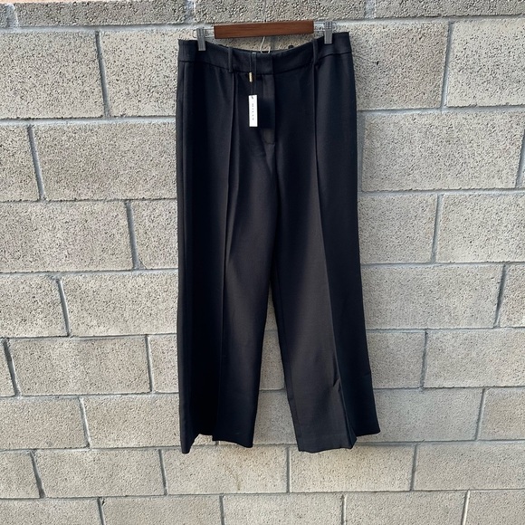 NWT! Milly Nash Cady Pants Trousers Black Women’s Size 12 - Picture 3 of 12